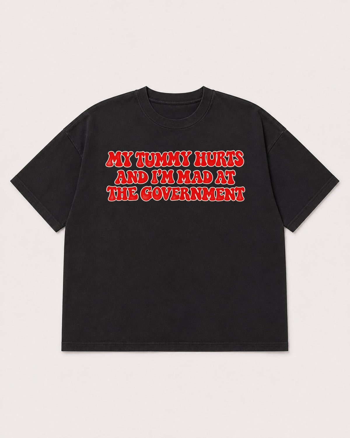 Mockup Boxy Heavyweight Tee Black product