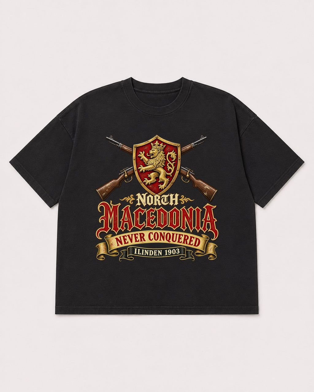 Mockup Boxy Heavyweight Tee Black product
