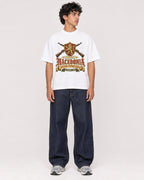 Mockup Boxy Heavyweight Tee White male full-body 26
