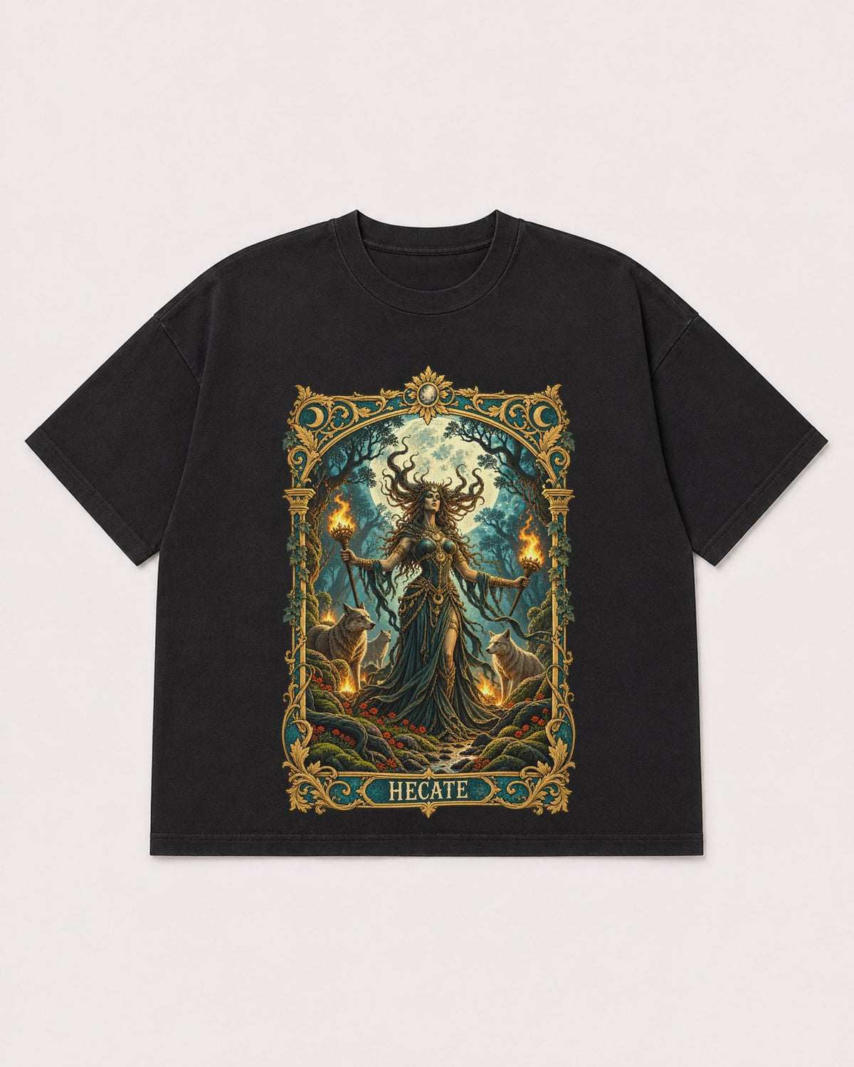 Mockup Boxy Heavyweight Tee Black product