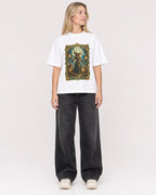 Mockup Boxy Heavyweight Tee White female full-body 08
