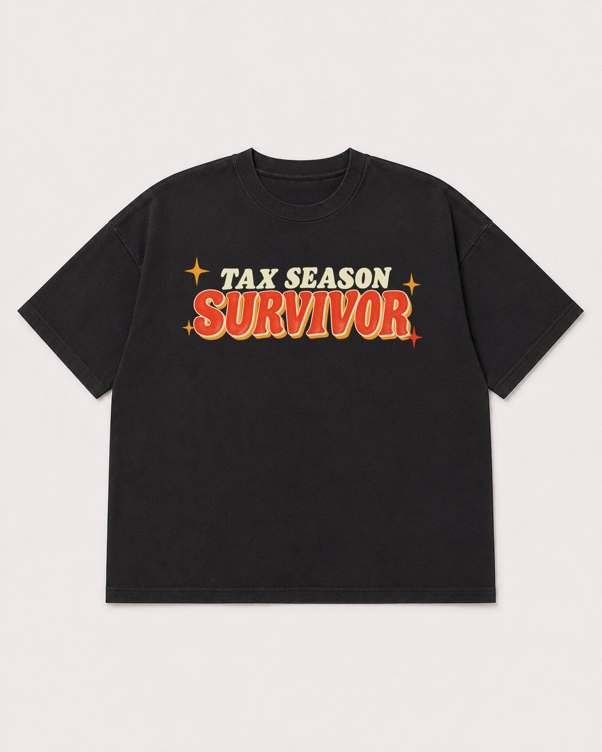 Mockup Boxy Heavyweight Tee Black product