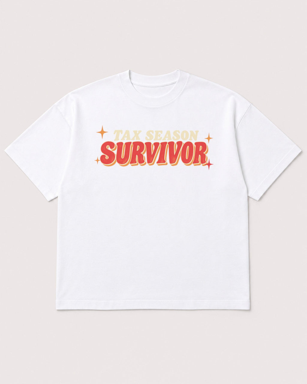 Mockup Boxy Heavyweight Tee White product