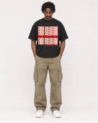 Mockup Boxy Heavyweight Tee Black male full-body 04
