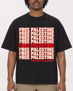 Mockup Boxy Heavyweight Tee Black male close-up 04