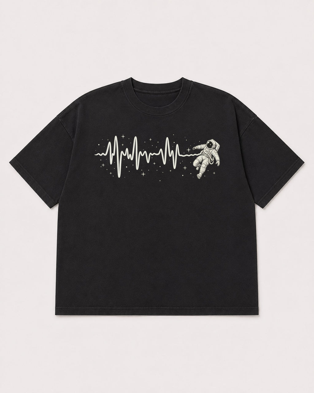 Mockup Boxy Heavyweight Tee Black product