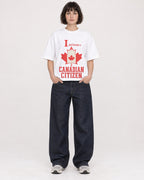 Mockup Boxy Heavyweight Tee White female full-body 39