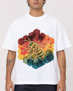 Mockup Boxy Heavyweight Tee White male close-up 06