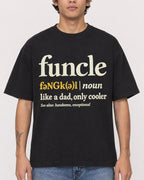 Mockup Boxy Heavyweight Tee Black male close-up 06