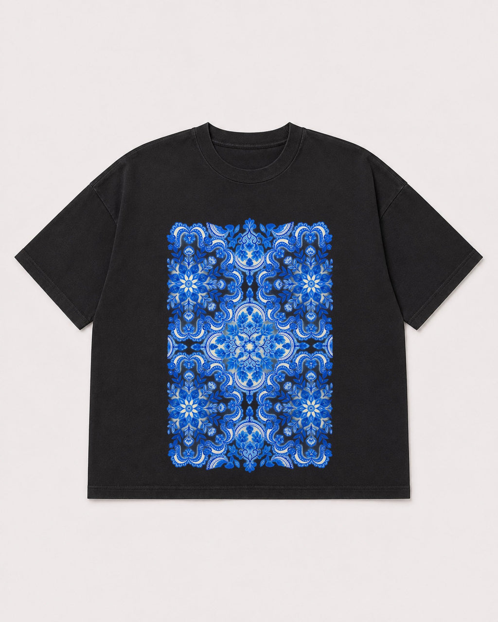 Mockup Boxy Heavyweight Tee Black product