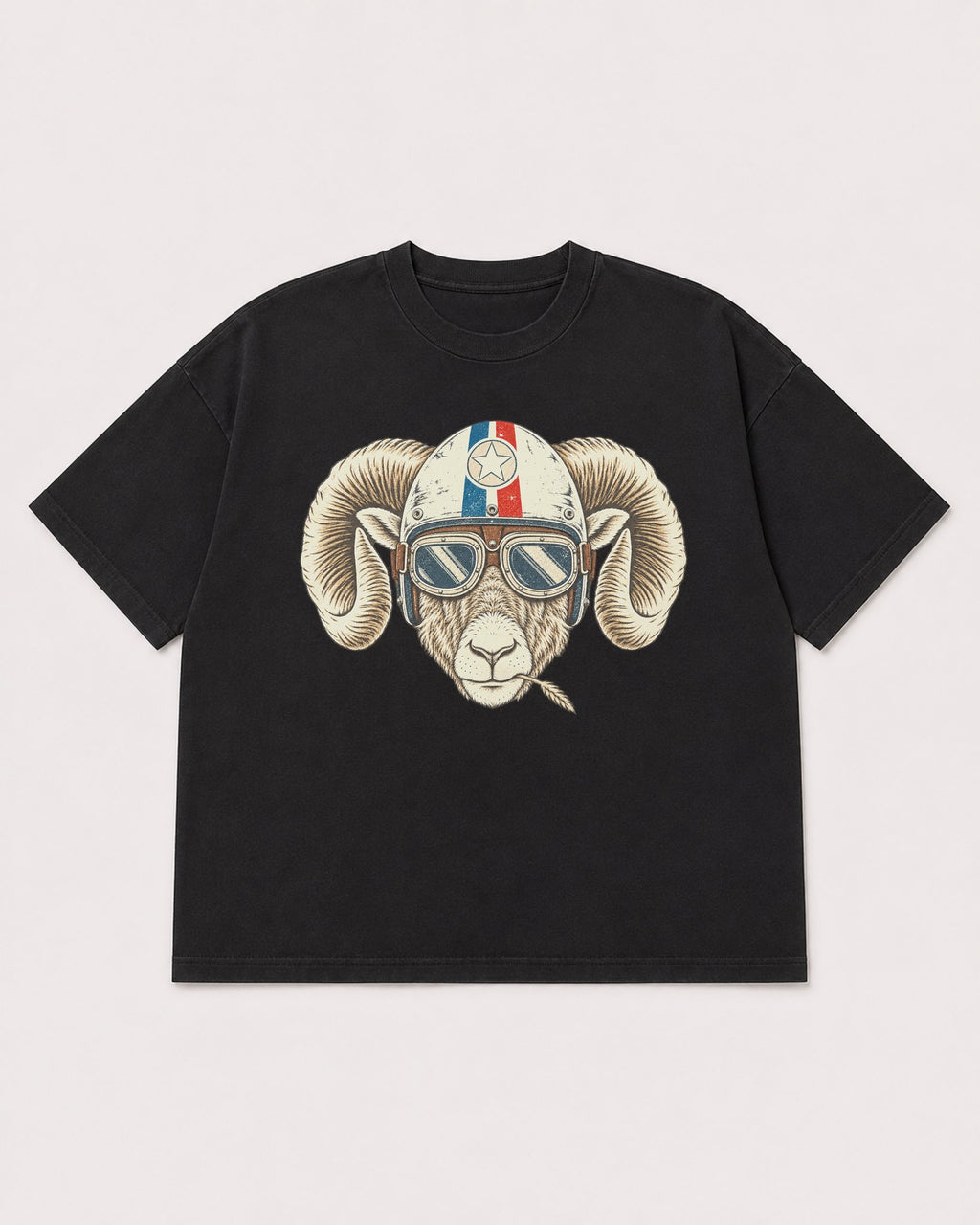 Mockup Boxy Heavyweight Tee Black product