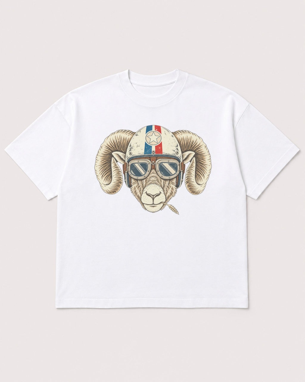 Mockup Boxy Heavyweight Tee White product