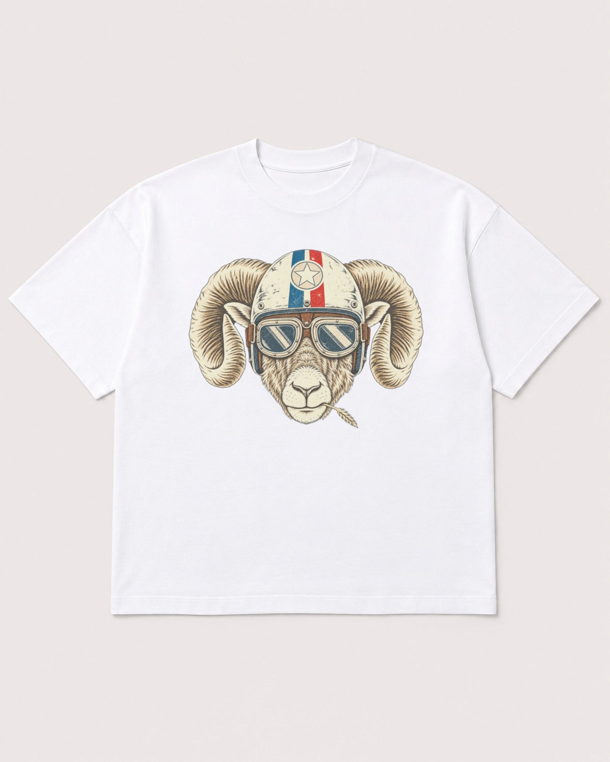 Mockup Boxy Heavyweight Tee White product