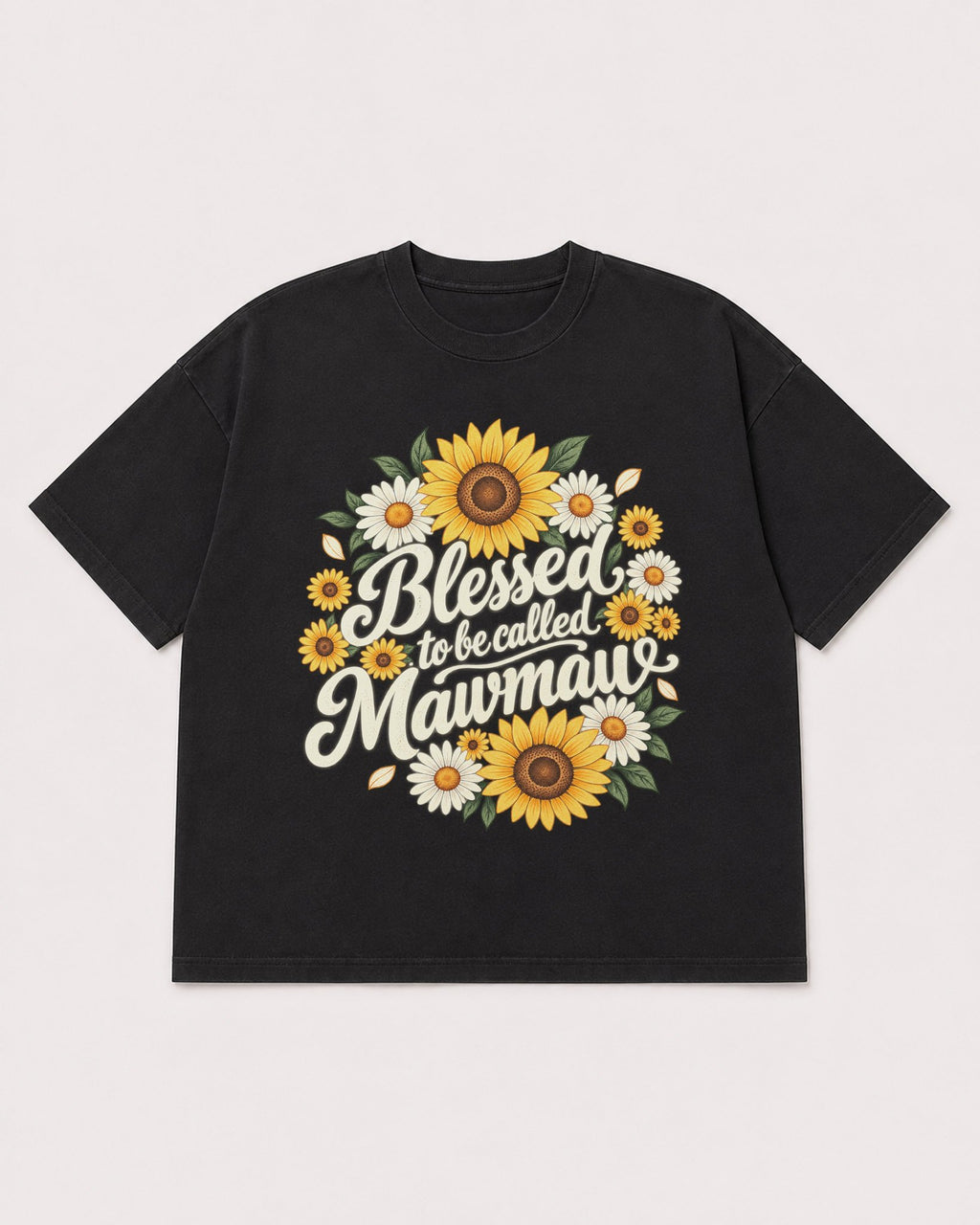 Mockup Boxy Heavyweight Tee Black product