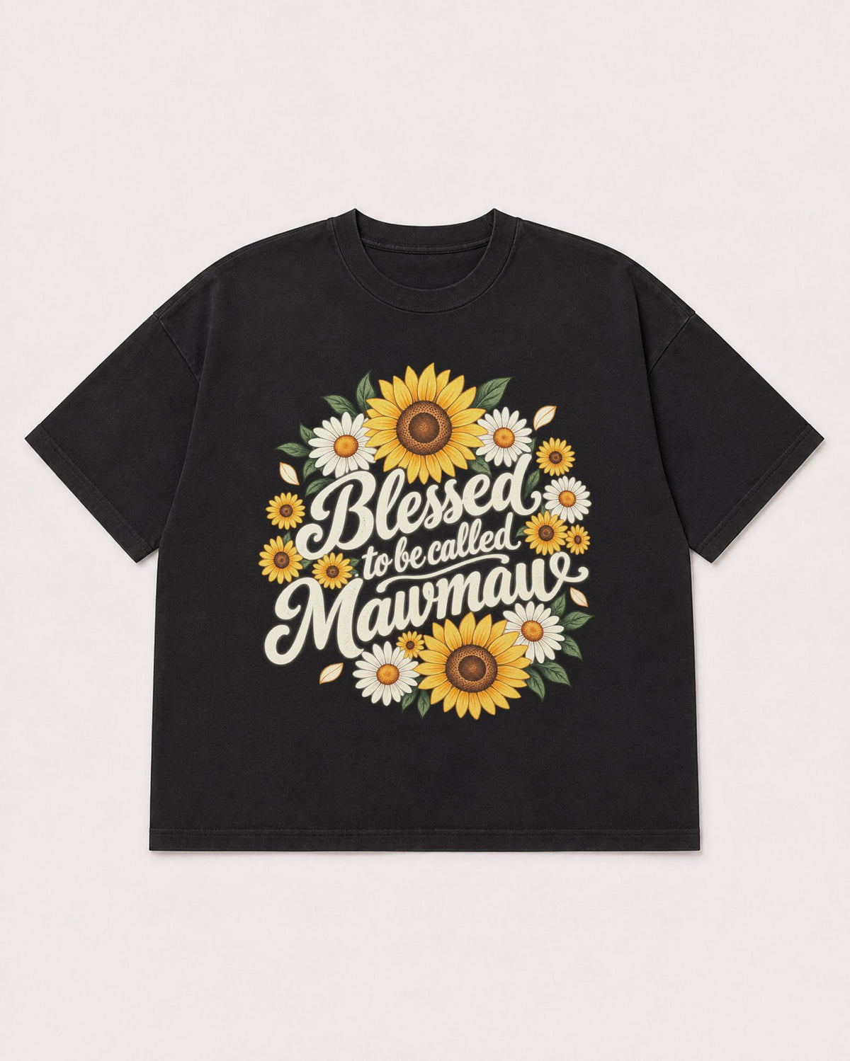 Mockup Boxy Heavyweight Tee Black product