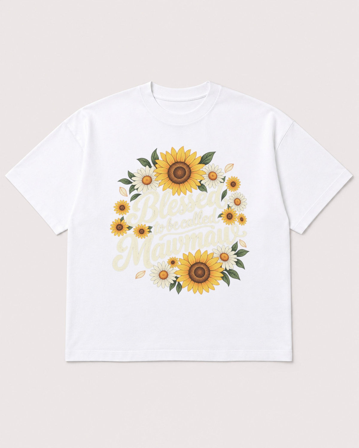 Mockup Boxy Heavyweight Tee White product