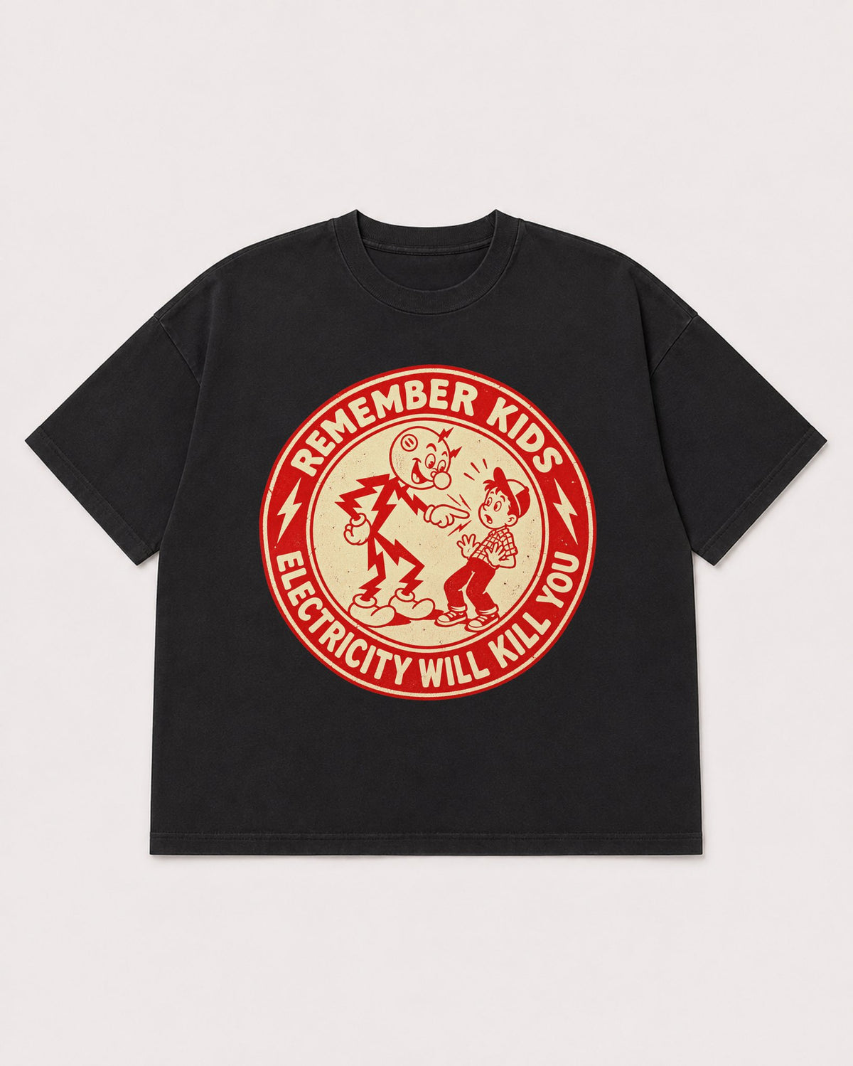Mockup Boxy Heavyweight Tee Black product
