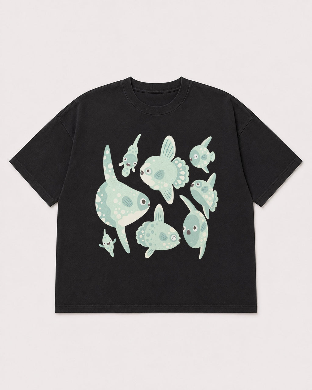 Mockup Boxy Heavyweight Tee Black product