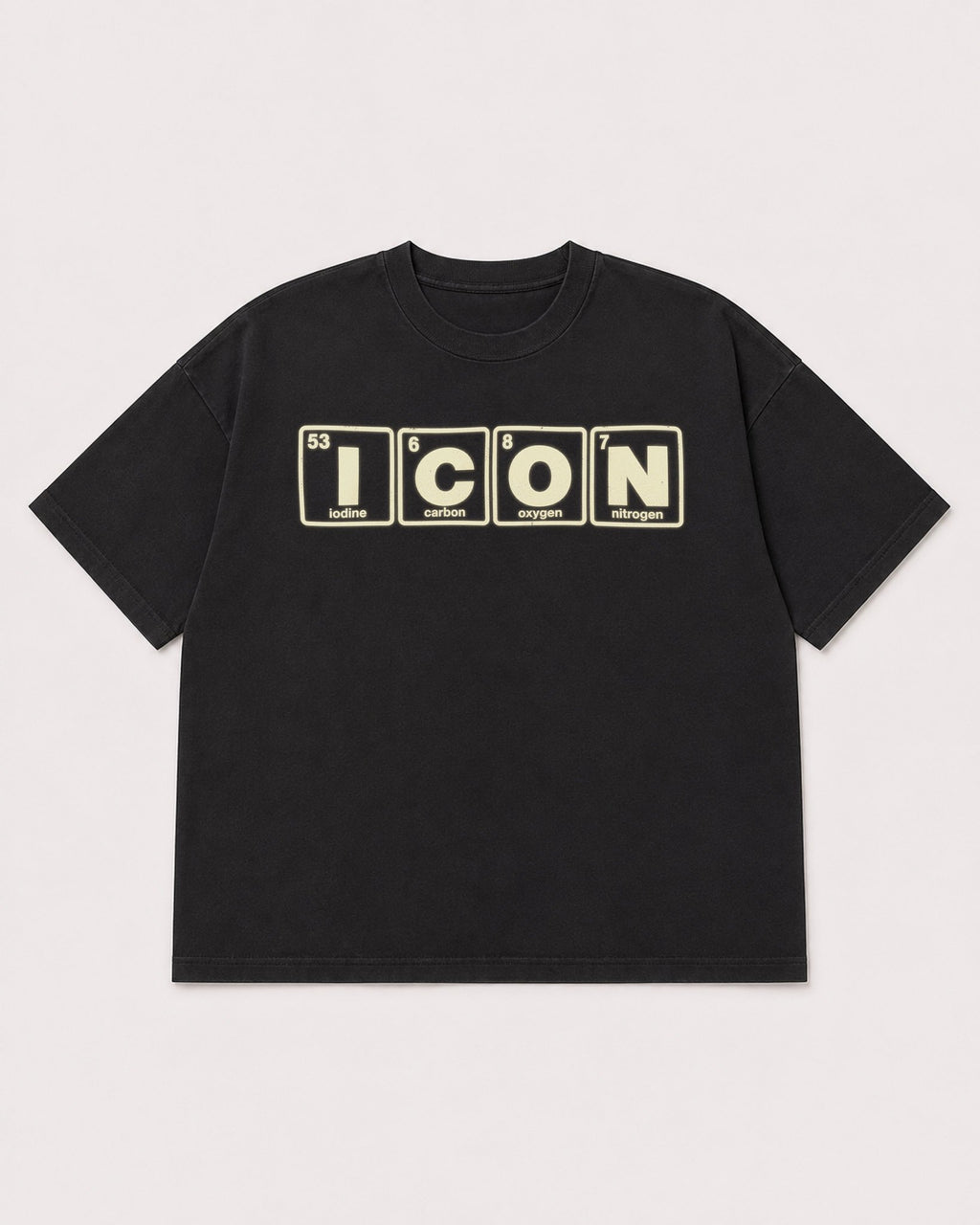 Mockup Boxy Heavyweight Tee Black product