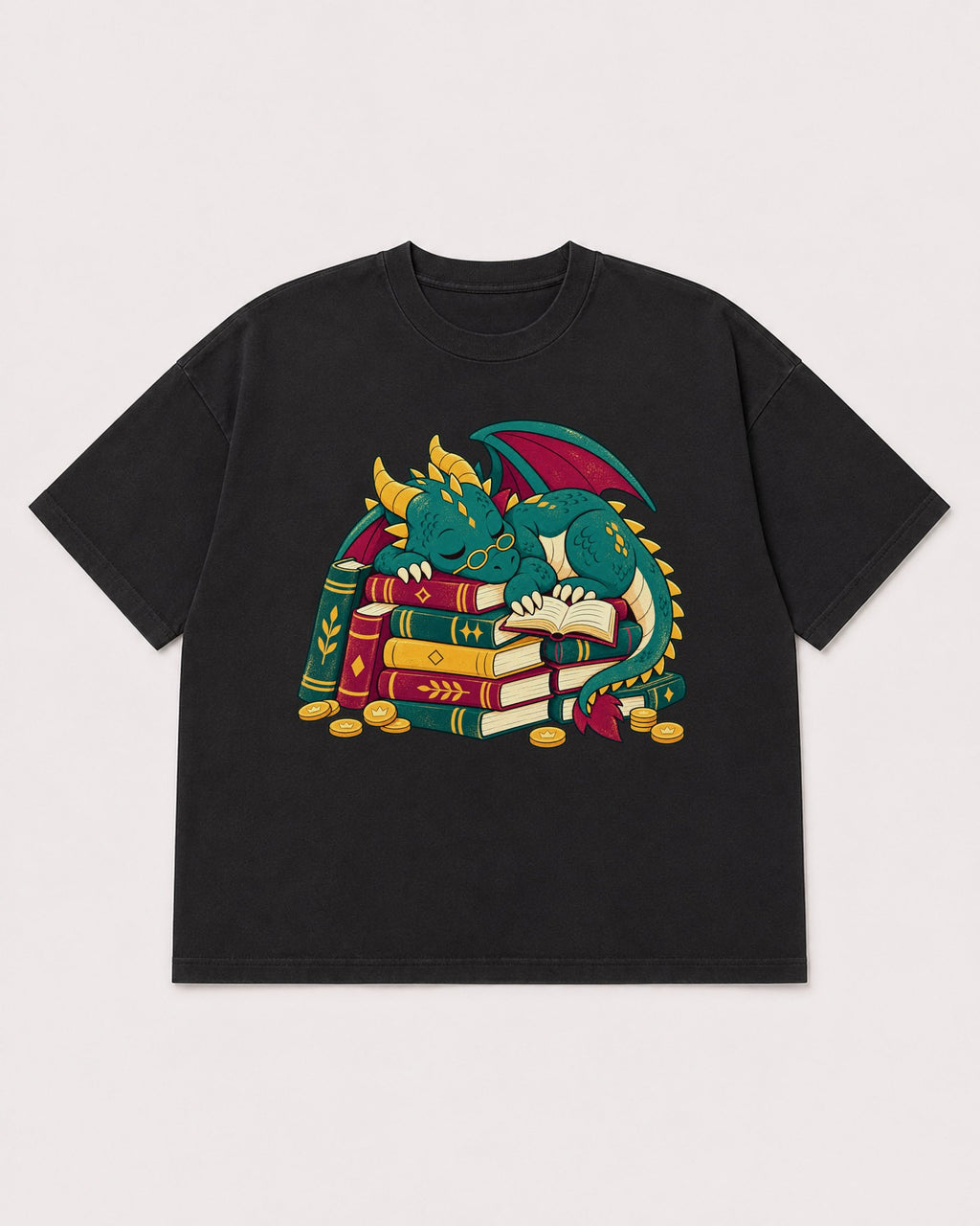 Mockup Boxy Heavyweight Tee Black product