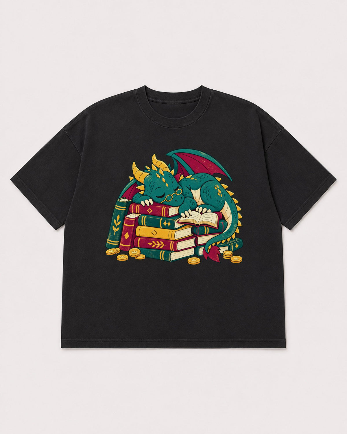 Mockup Boxy Heavyweight Tee Black product