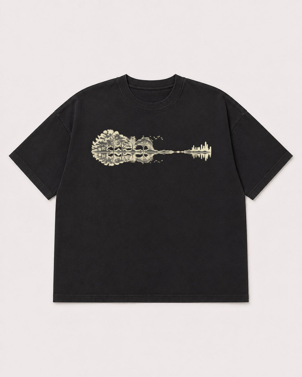 Mockup Boxy Heavyweight Tee Black product