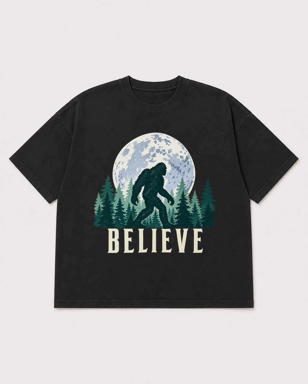 Mockup Boxy Heavyweight Tee Black product