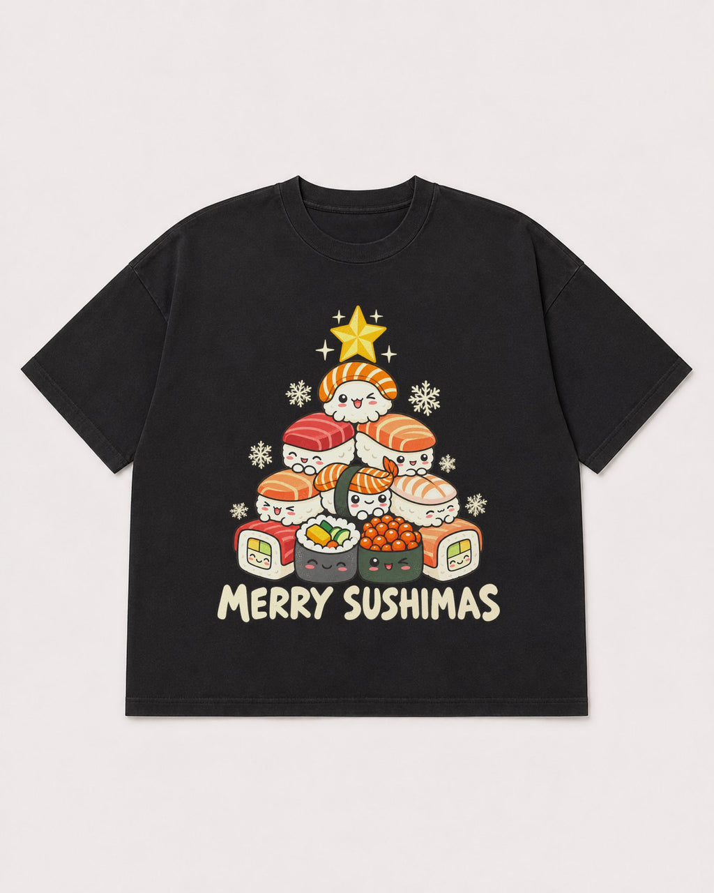 Mockup Boxy Heavyweight Tee Black product