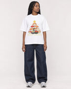 Mockup Boxy Heavyweight Tee White female full-body 04