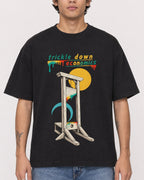 Mockup Boxy Heavyweight Tee Black male close-up 06