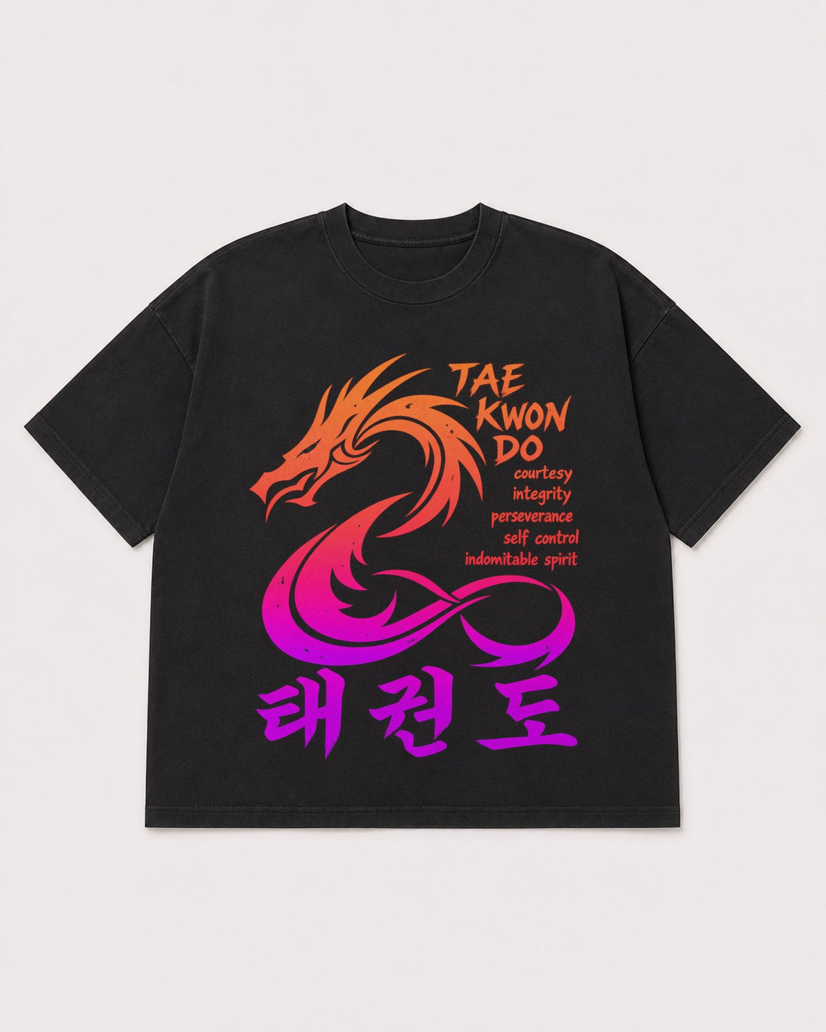 Mockup Boxy Heavyweight Tee Black product