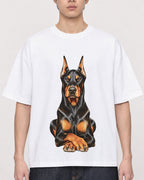 Mockup Boxy Heavyweight Tee White male close-up 01