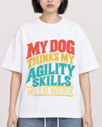 Mockup Boxy Heavyweight Tee White female close-up 11
