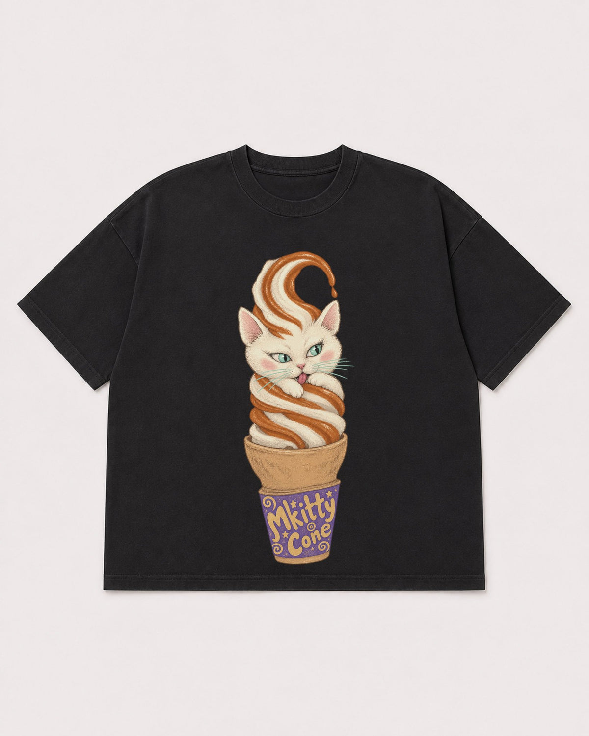Mockup Boxy Heavyweight Tee Black product