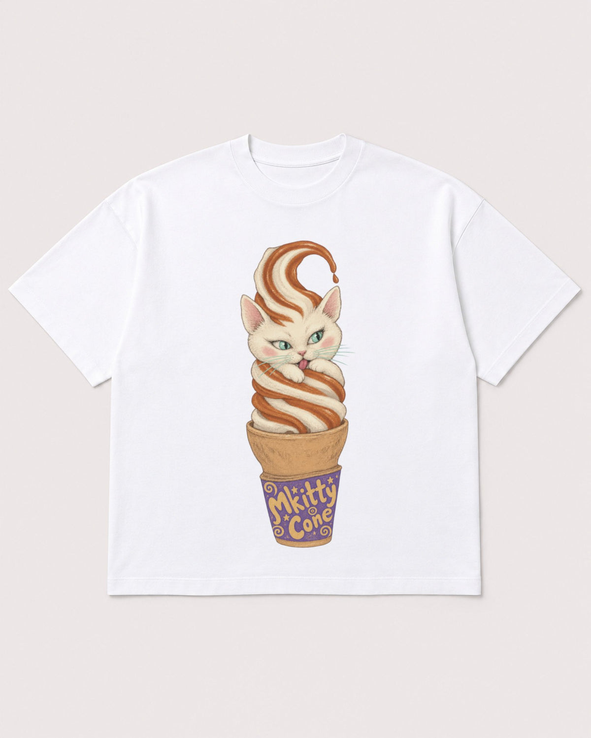 Mockup Boxy Heavyweight Tee White product