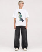 Mockup Boxy Heavyweight Tee White female full-body 48