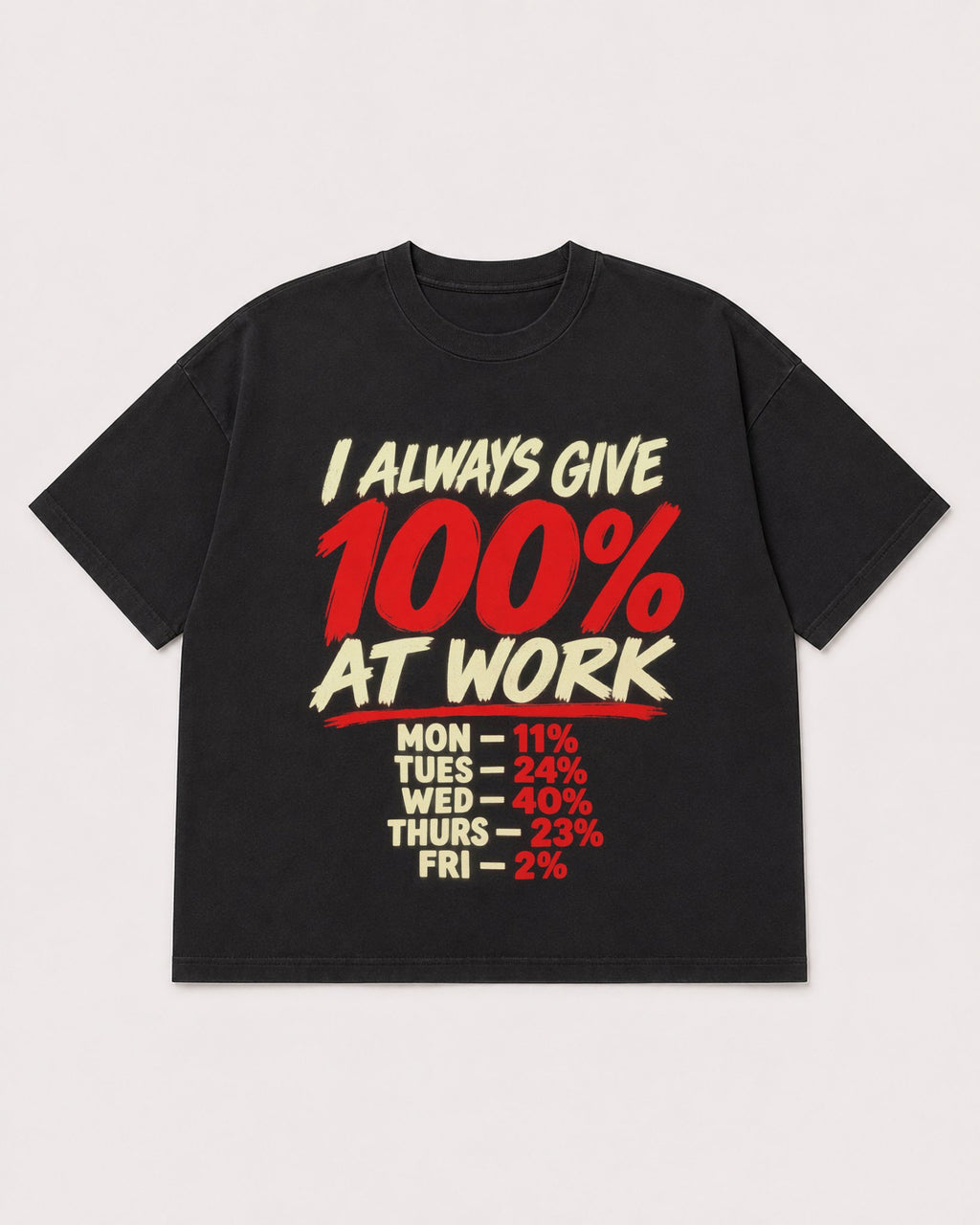 Mockup Boxy Heavyweight Tee Black product