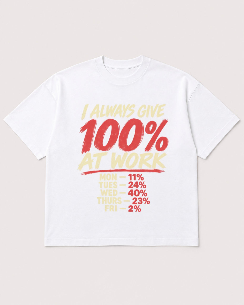 Mockup Boxy Heavyweight Tee White product