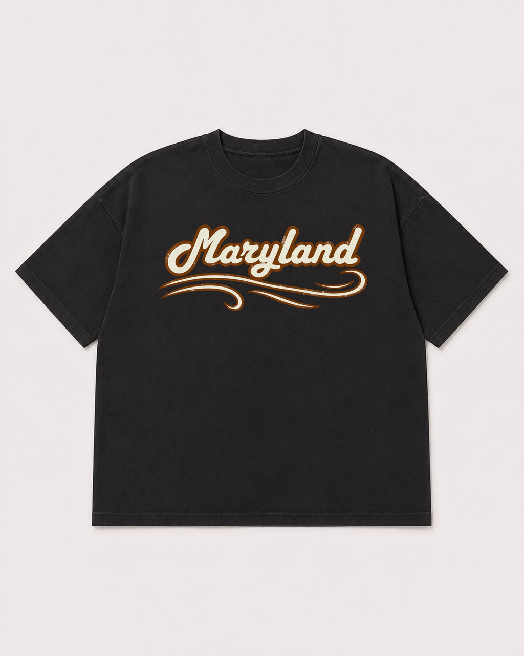 Mockup Boxy Heavyweight Tee Black product