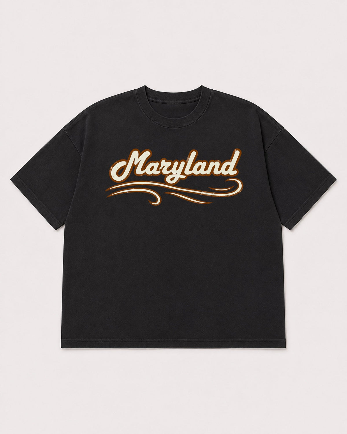 Mockup Boxy Heavyweight Tee Black product