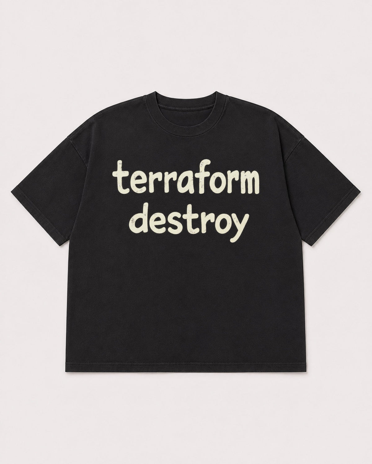 Mockup Boxy Heavyweight Tee Black product