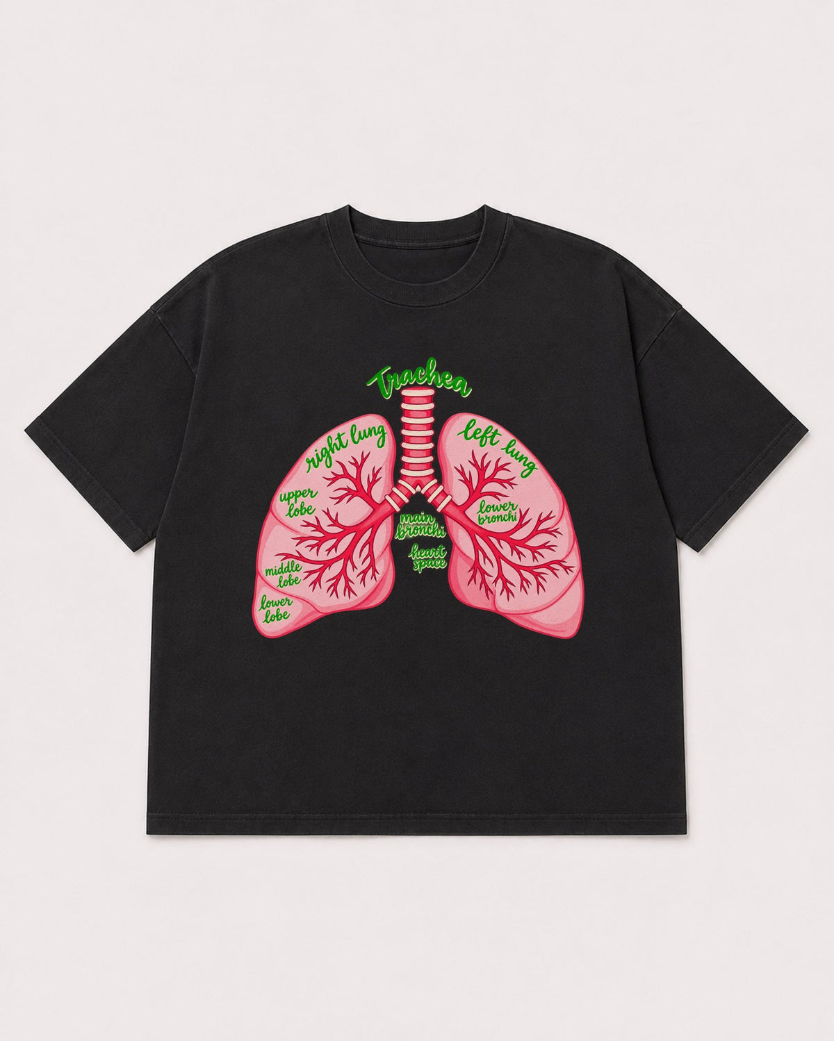 Mockup Boxy Heavyweight Tee Black product