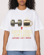 Mockup Boxy Heavyweight Tee White female close-up 05