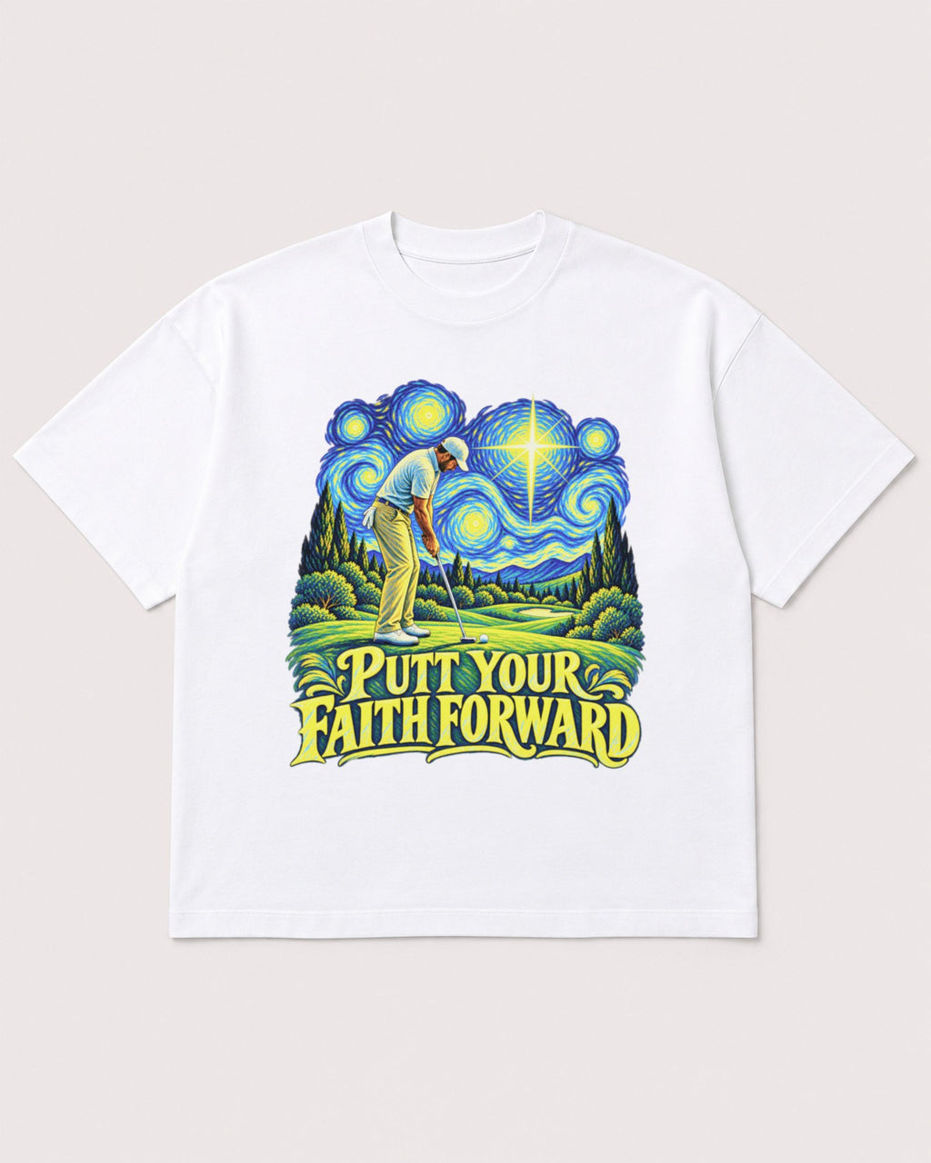 Mockup Boxy Heavyweight Tee White product