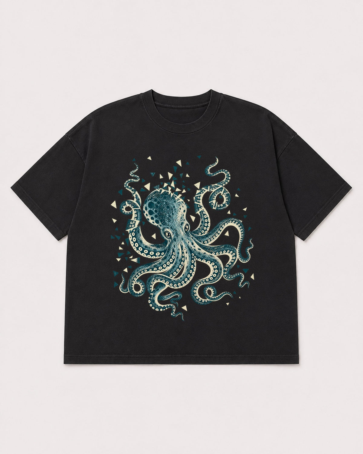 Mockup Boxy Heavyweight Tee Black product