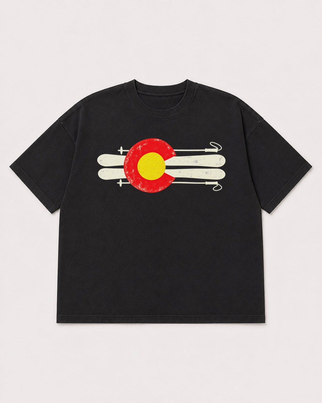 Mockup Boxy Heavyweight Tee Black product