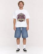 Mockup Boxy Heavyweight Tee White male full-body 28
