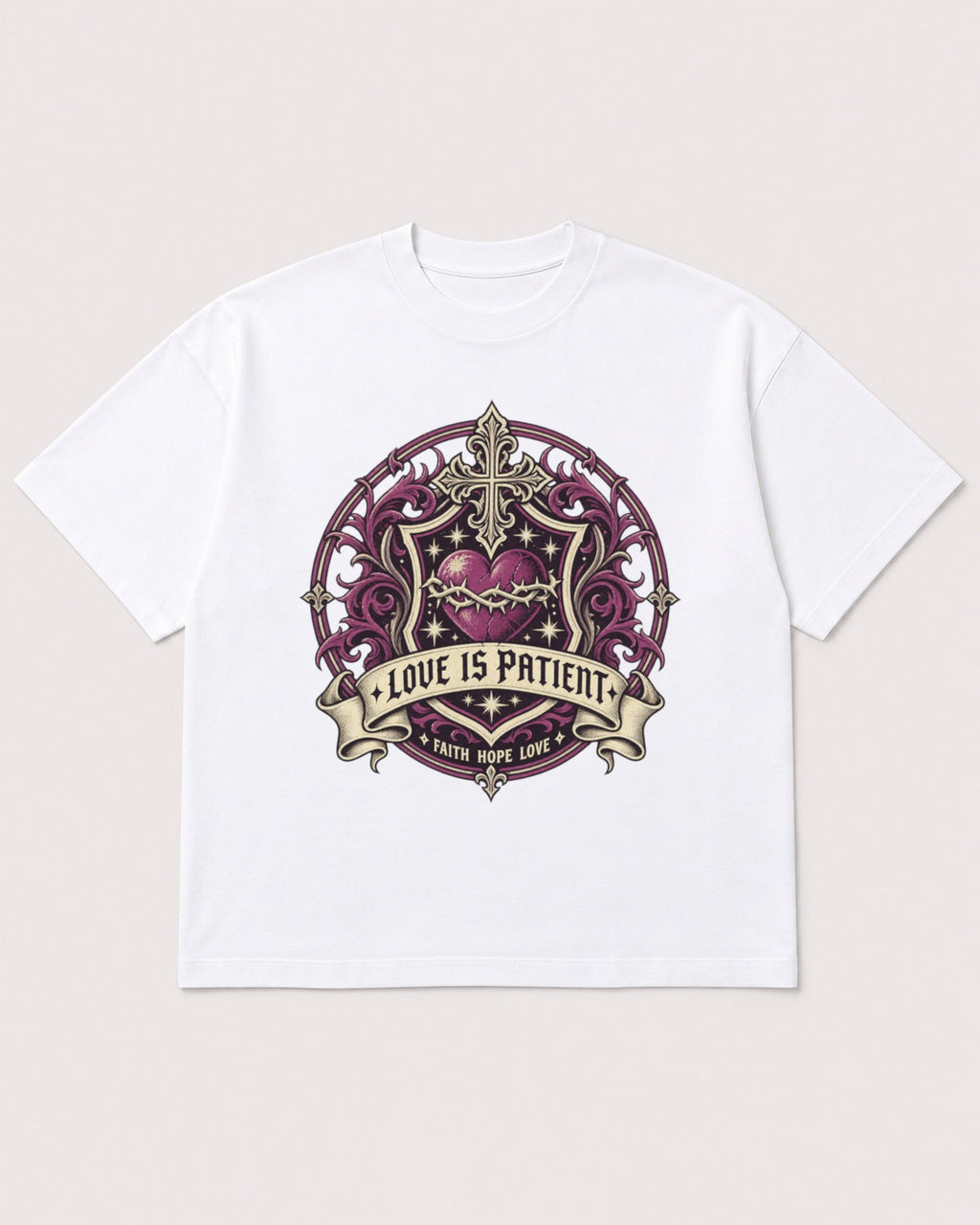 Mockup Boxy Heavyweight Tee White product