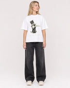 Mockup Boxy Heavyweight Tee White female full-body 08