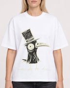 Mockup Boxy Heavyweight Tee White female close-up 08